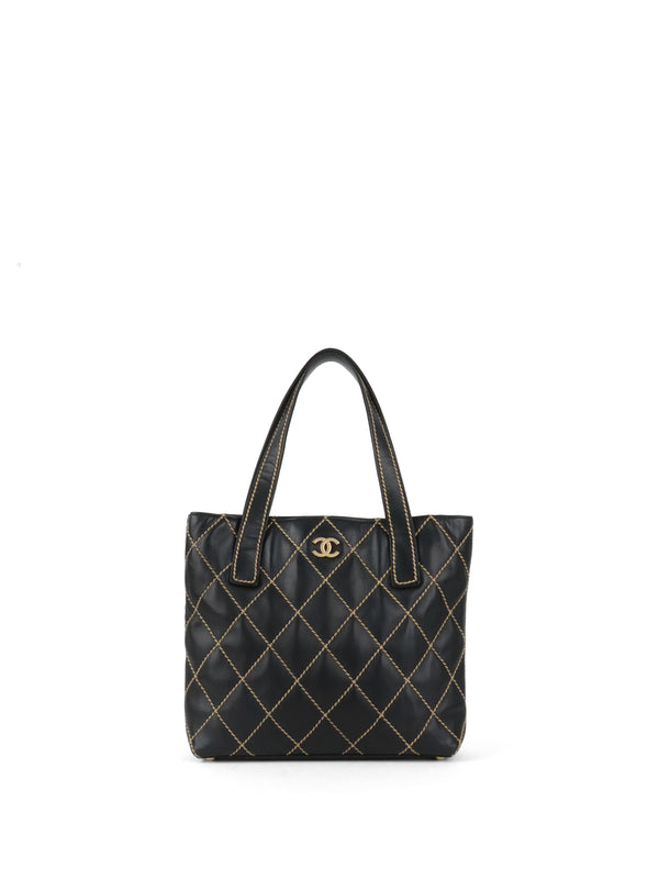 Chanel Black Wild Stitch Tote Bag