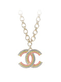 Chanel Tri-colour Crystal Necklace.