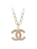 Chanel Tri-colour Crystal Necklace.