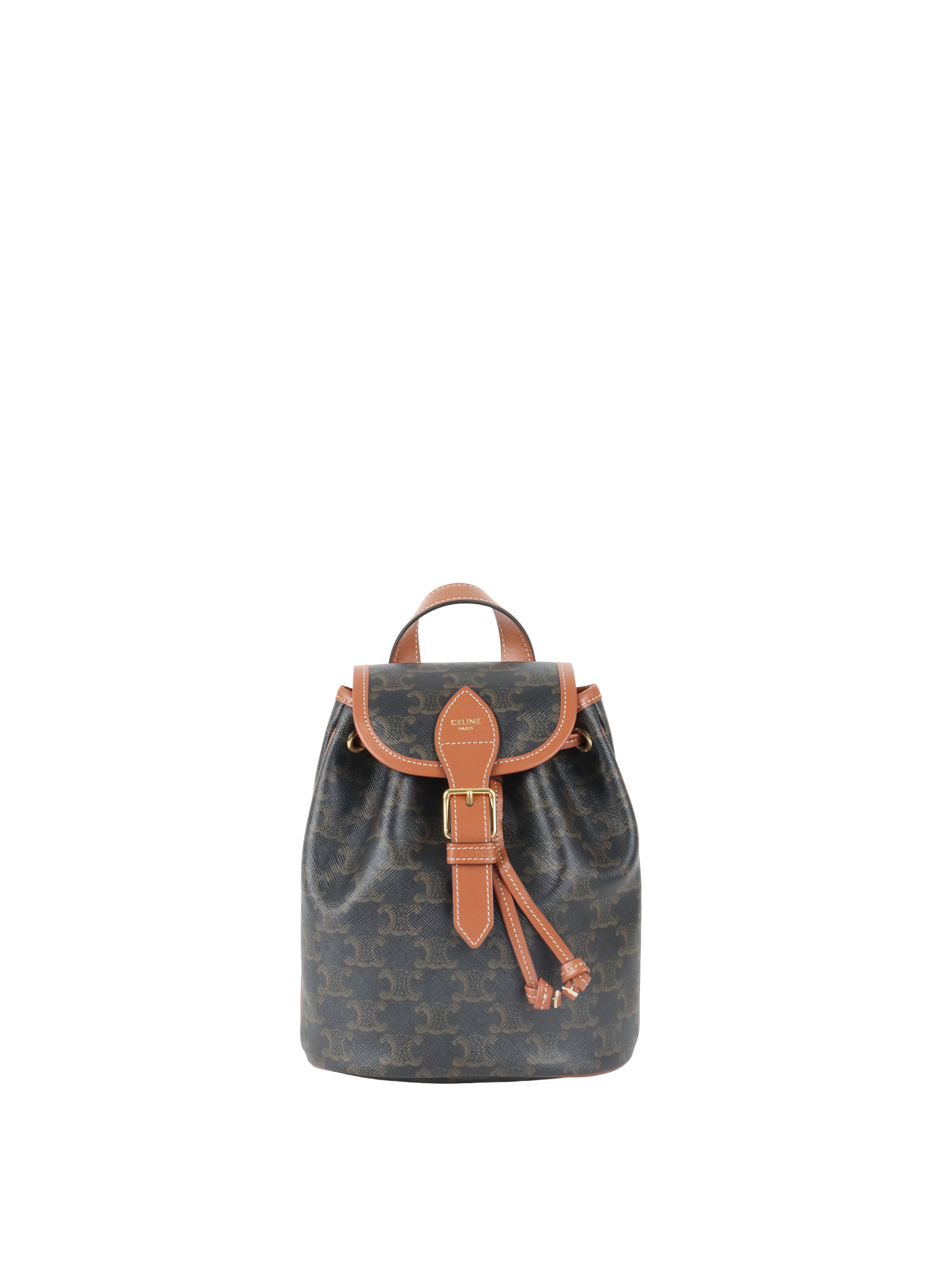 Celine Mini Triomphe Folco Backpack.