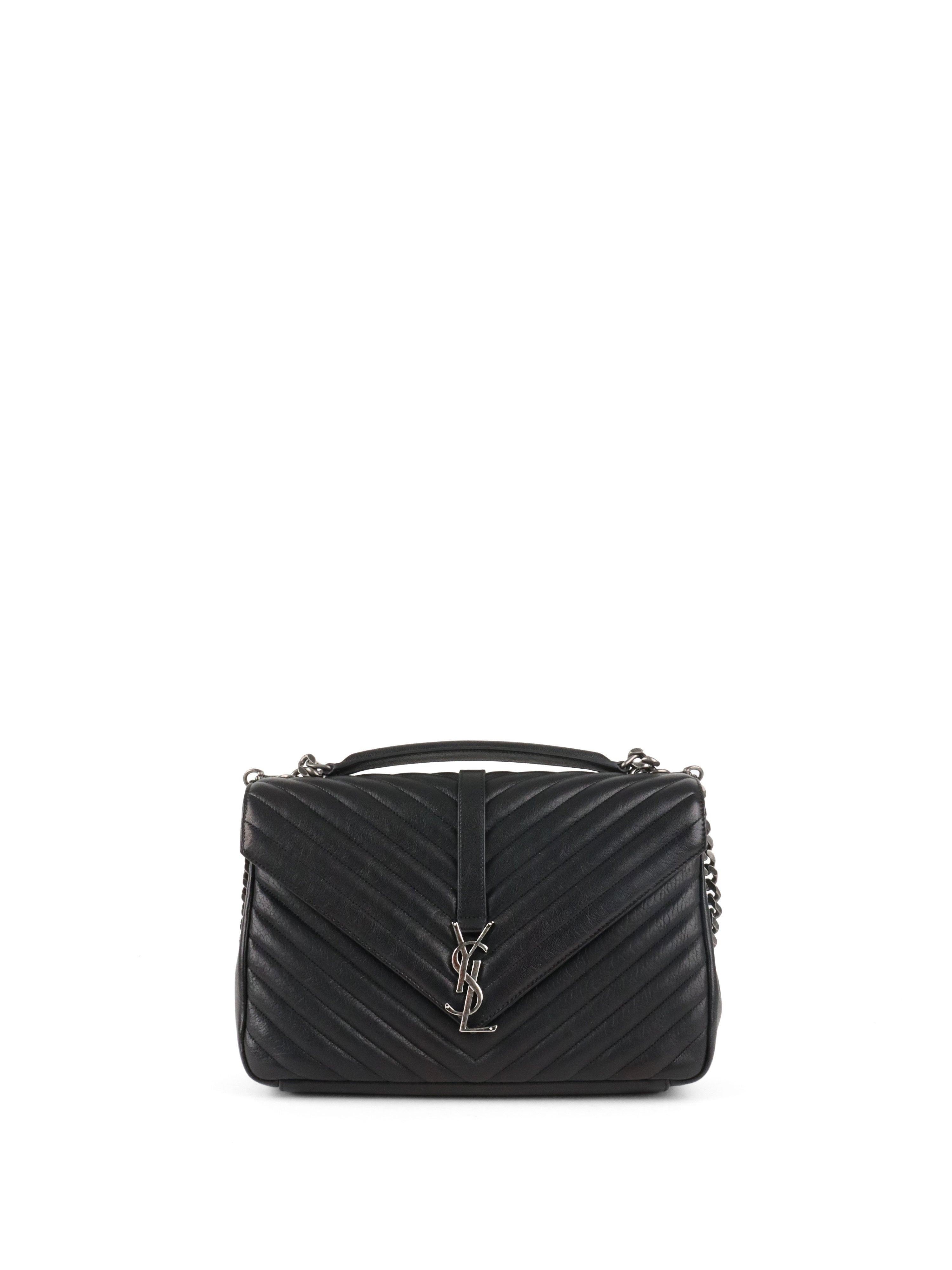 Saint Laurent Large Black College Bag