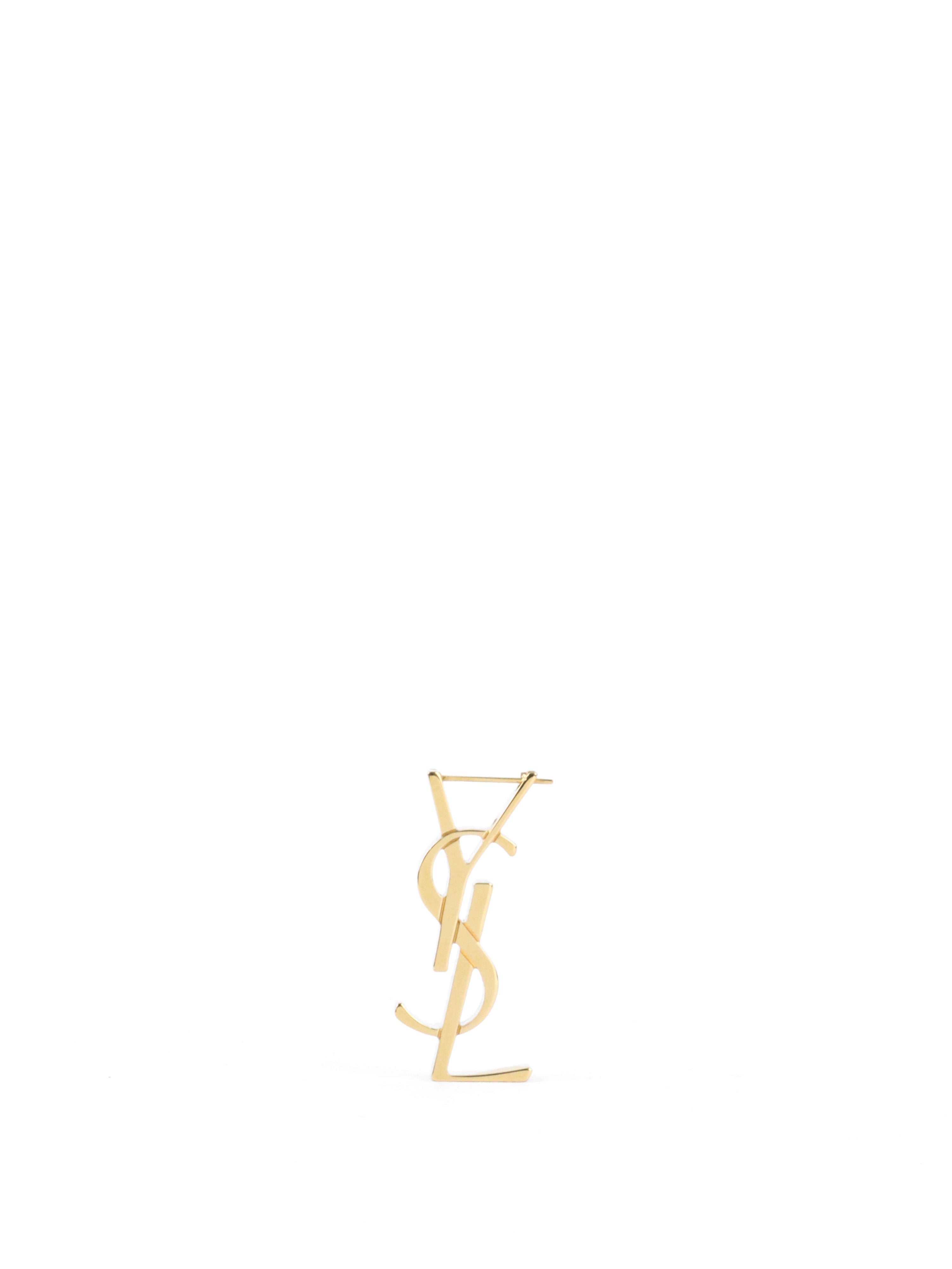 Saint Laurent Cassandre Brooch GHW