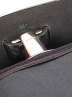 Hermes Vintage Black Herbag Stamp H 2004.
