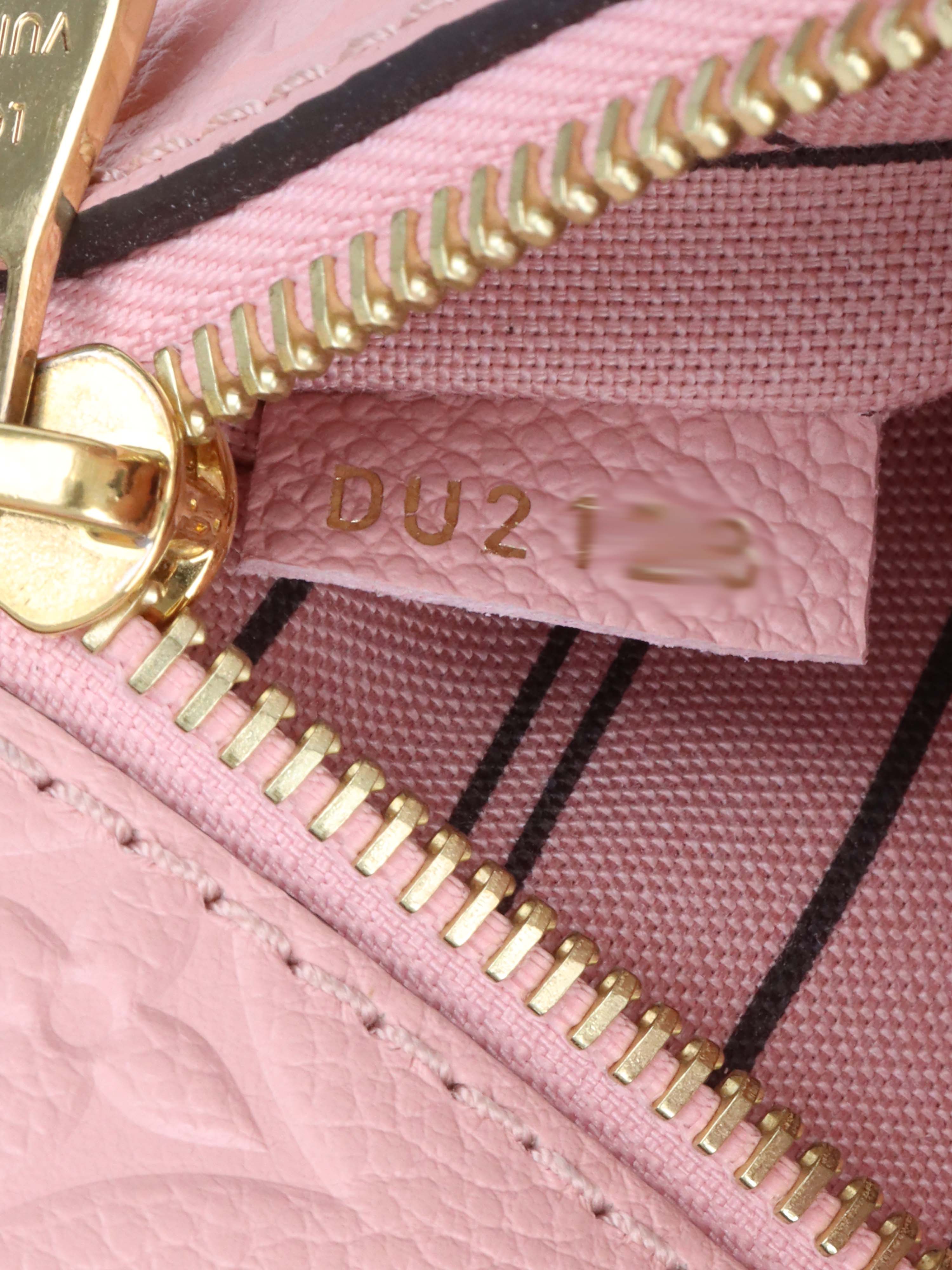 Louis Vuitton Pink Monogram Empreinte Leather Metis