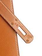 Hermes Vintage Kelly 32  Gold Courchevel GHW Circle W
