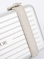 Dior x RIMOWA Silver Personal Clutch Case.