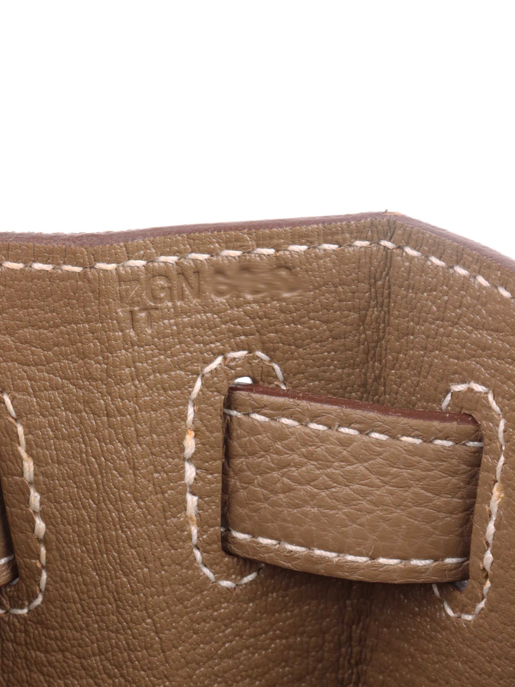 Hermes Etoupe Kelly 28 in Togo leather PHW.