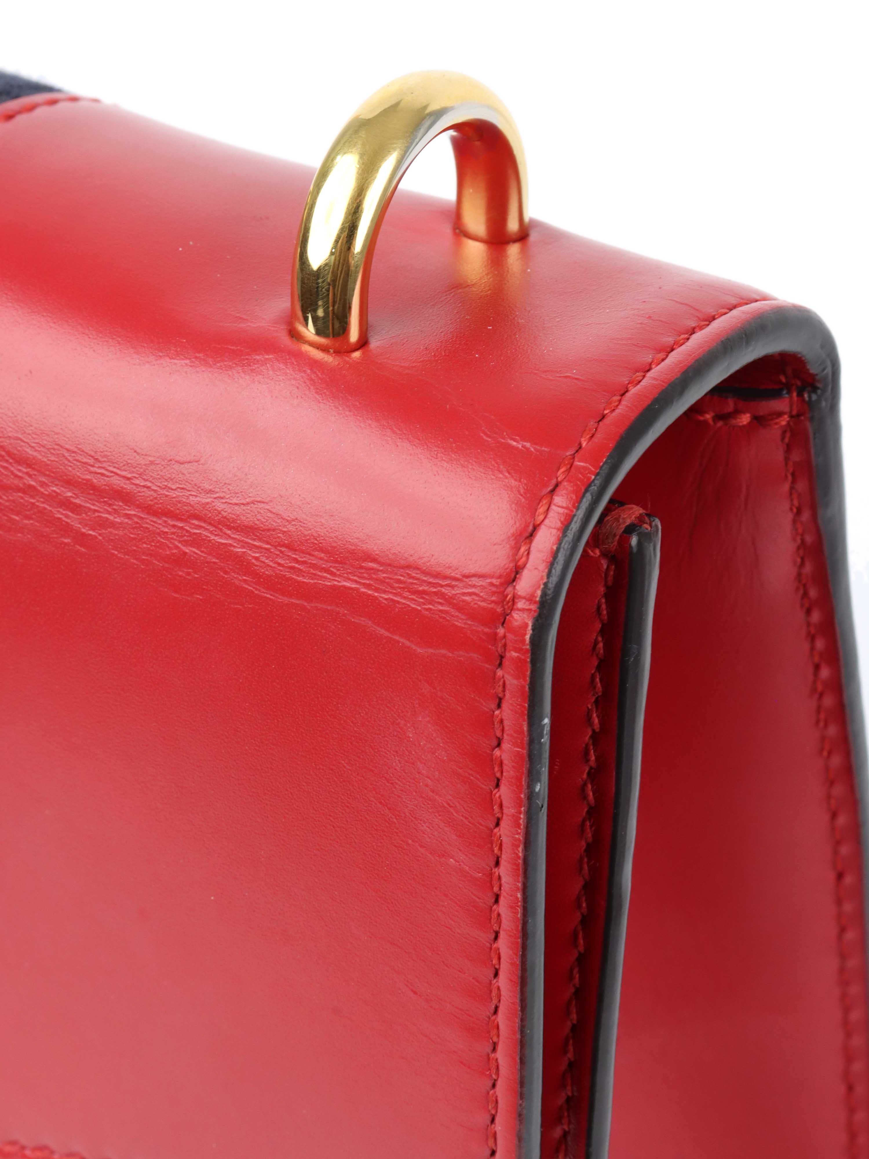 Gucci Red Medium Sylvie Bag.