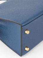 Hermes S4 Deep Blue Kelly 25 Epsom leather GHW Stamp D