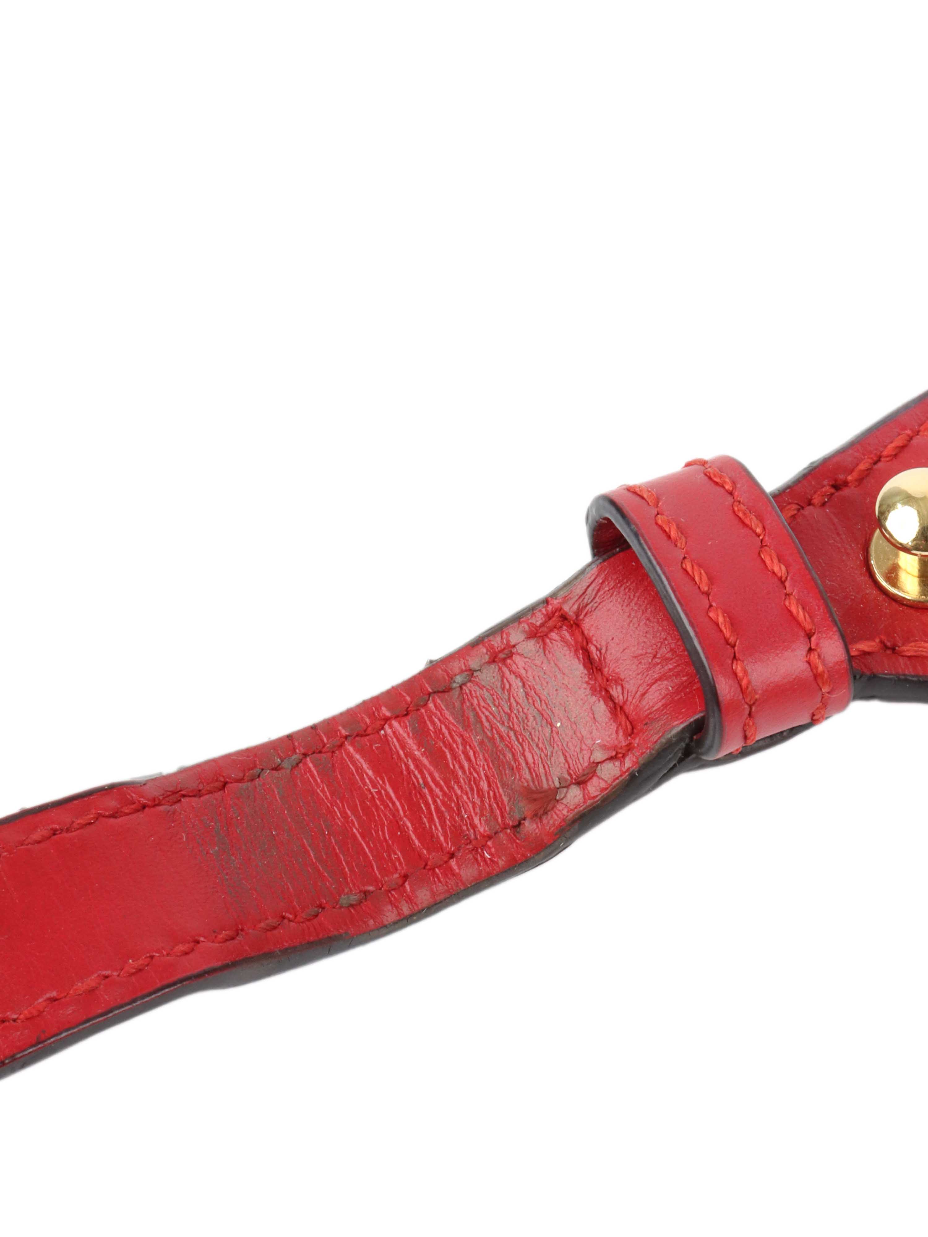 Gucci Red Medium Sylvie Bag.