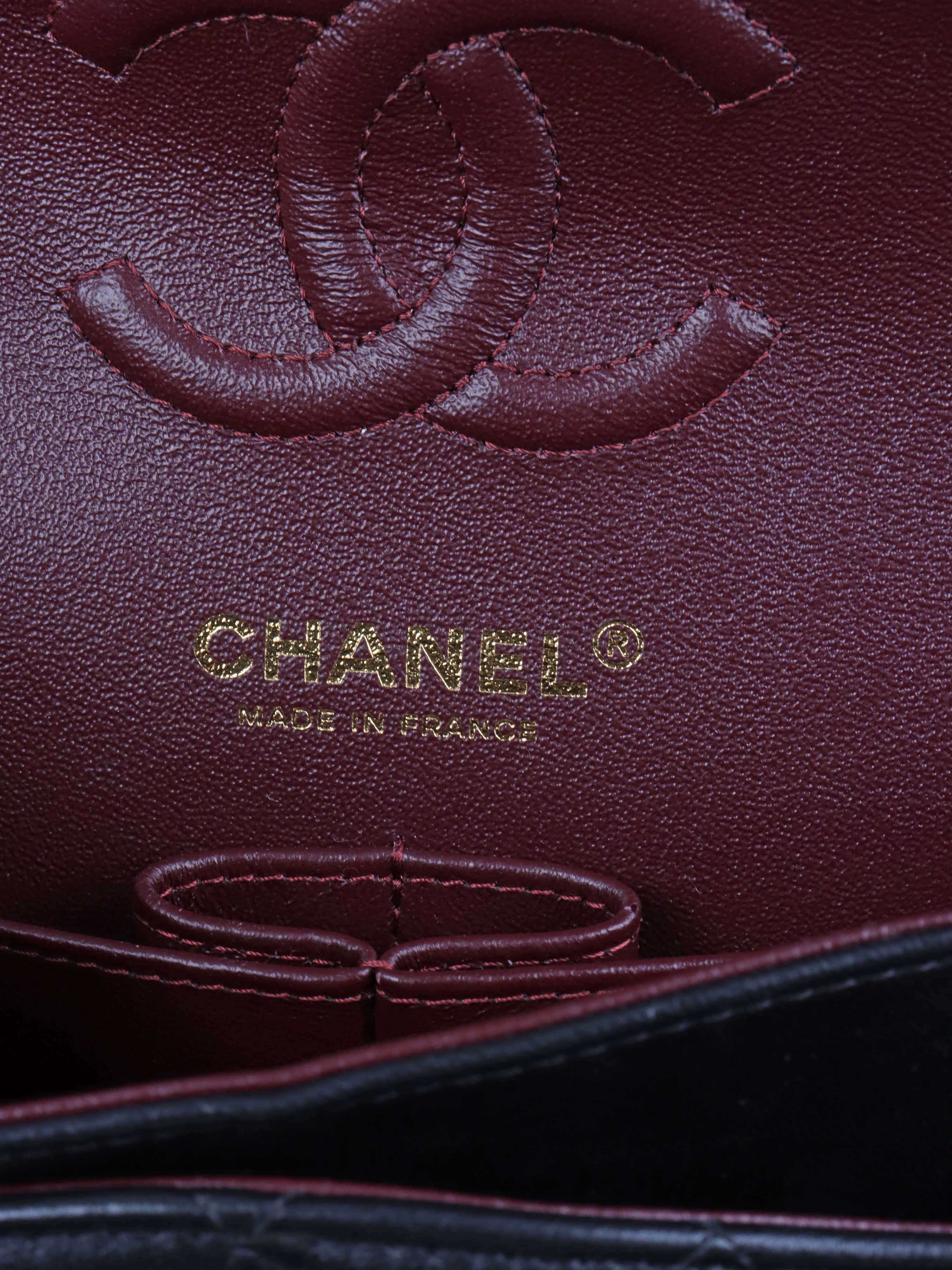 Chanel Small Black Lambskin Classic Flap.