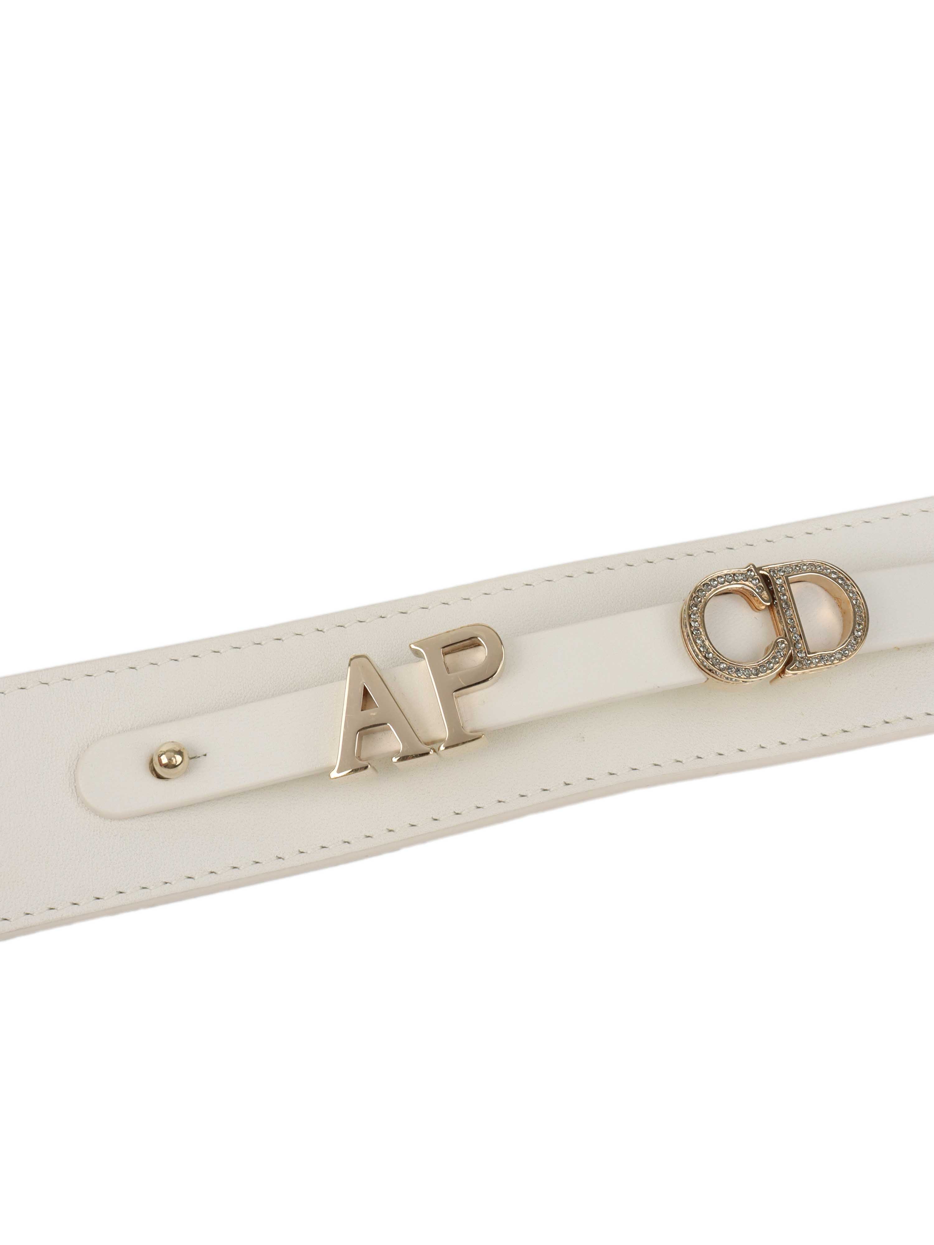 Dior White Small Lady Dior Bag GHW.