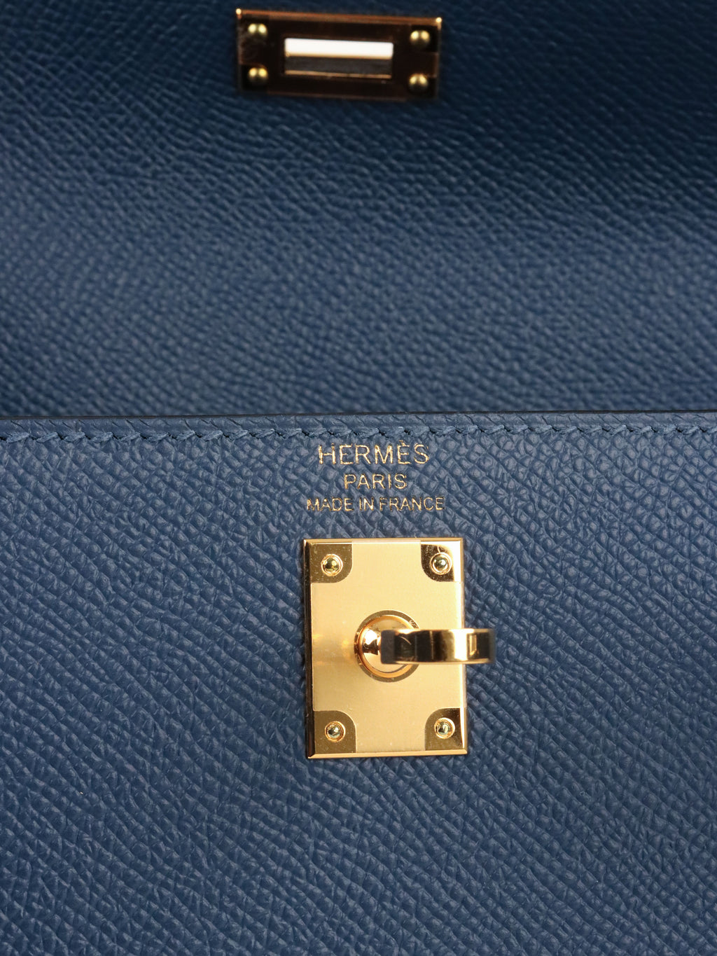Hermes S4 Deep Blue Kelly 25 Epsom leather GHW Stamp D