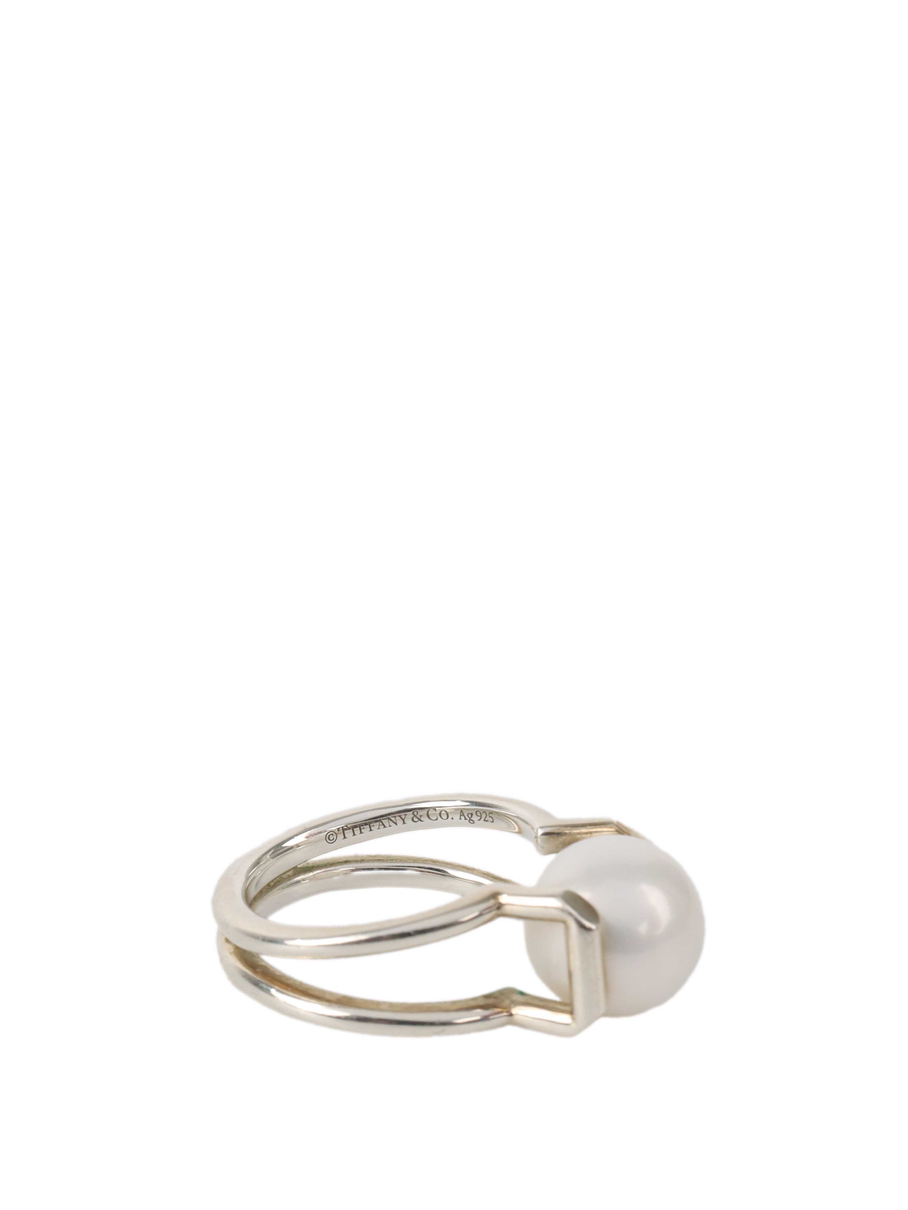 Tiffany & Co. HardWear Fresh Water Pearl Ring.