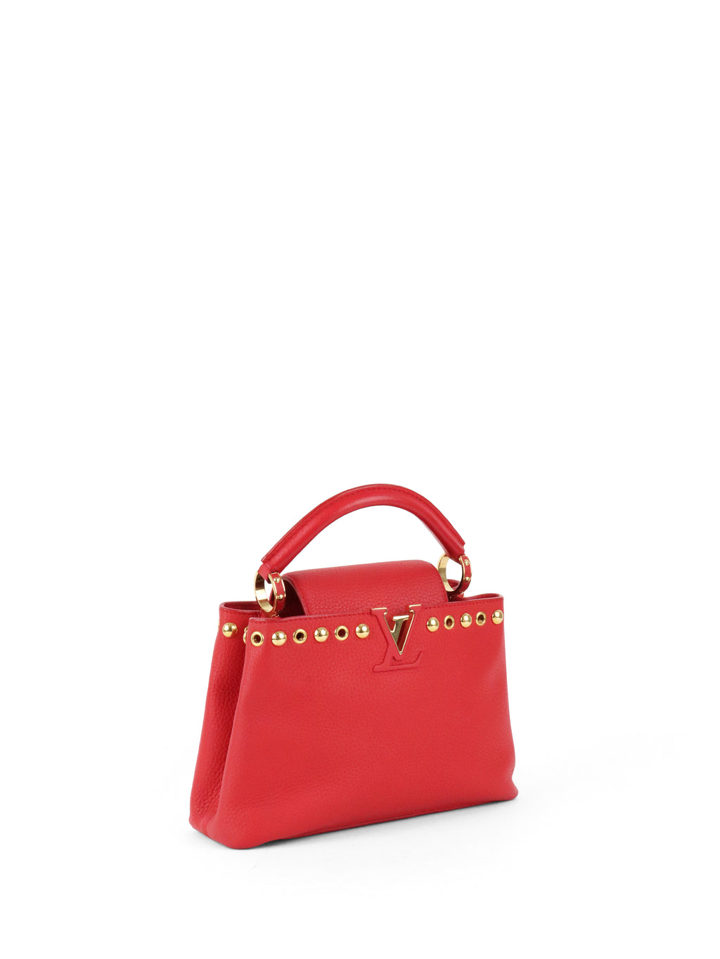 Louis Vuitton Red Capucines BB GHW