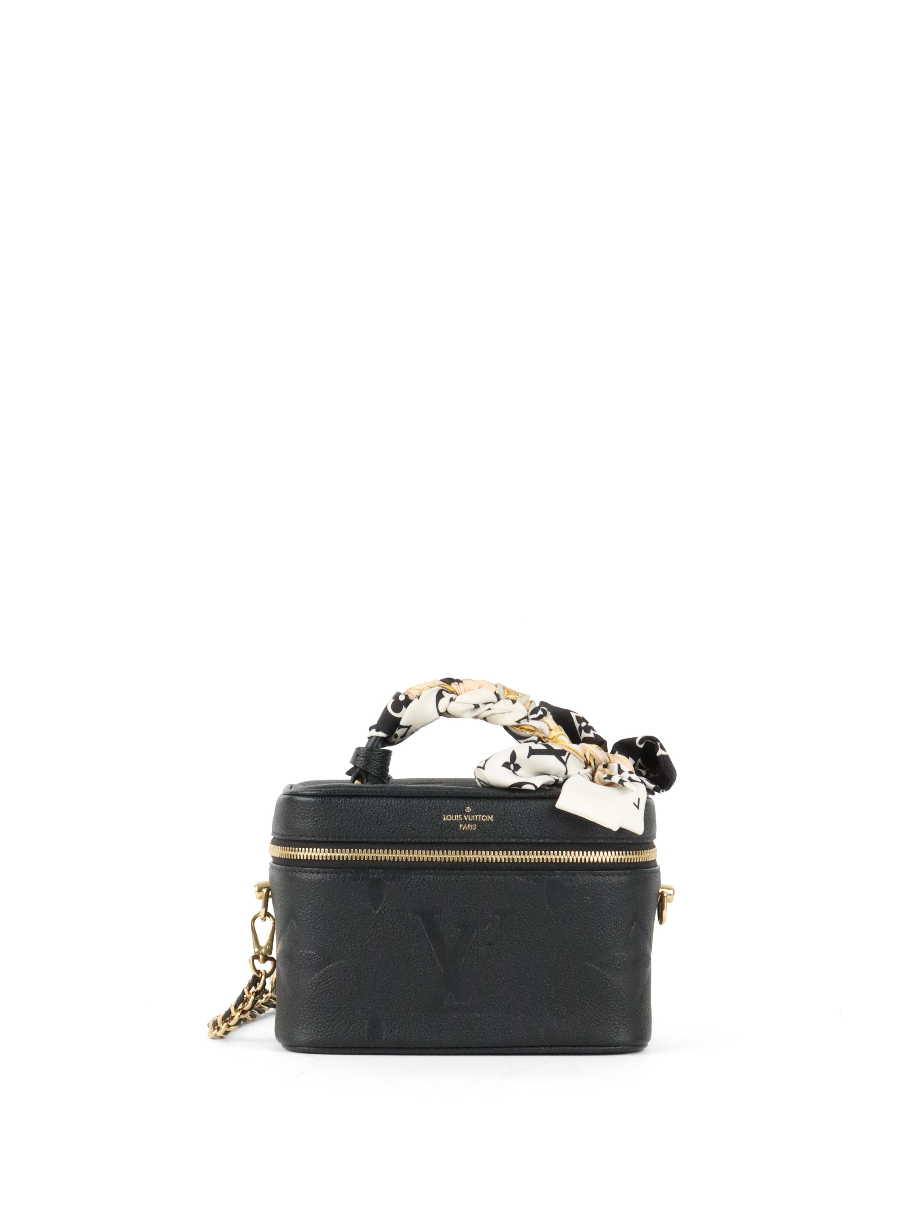 Louis Vuitton Black Empreinte Leather Vanity PM