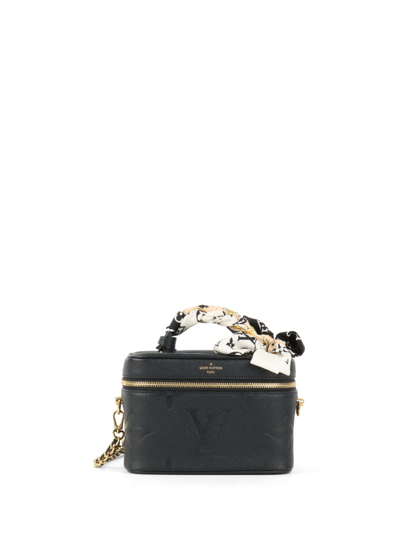Louis Vuitton Black Empreinte Leather Vanity PM