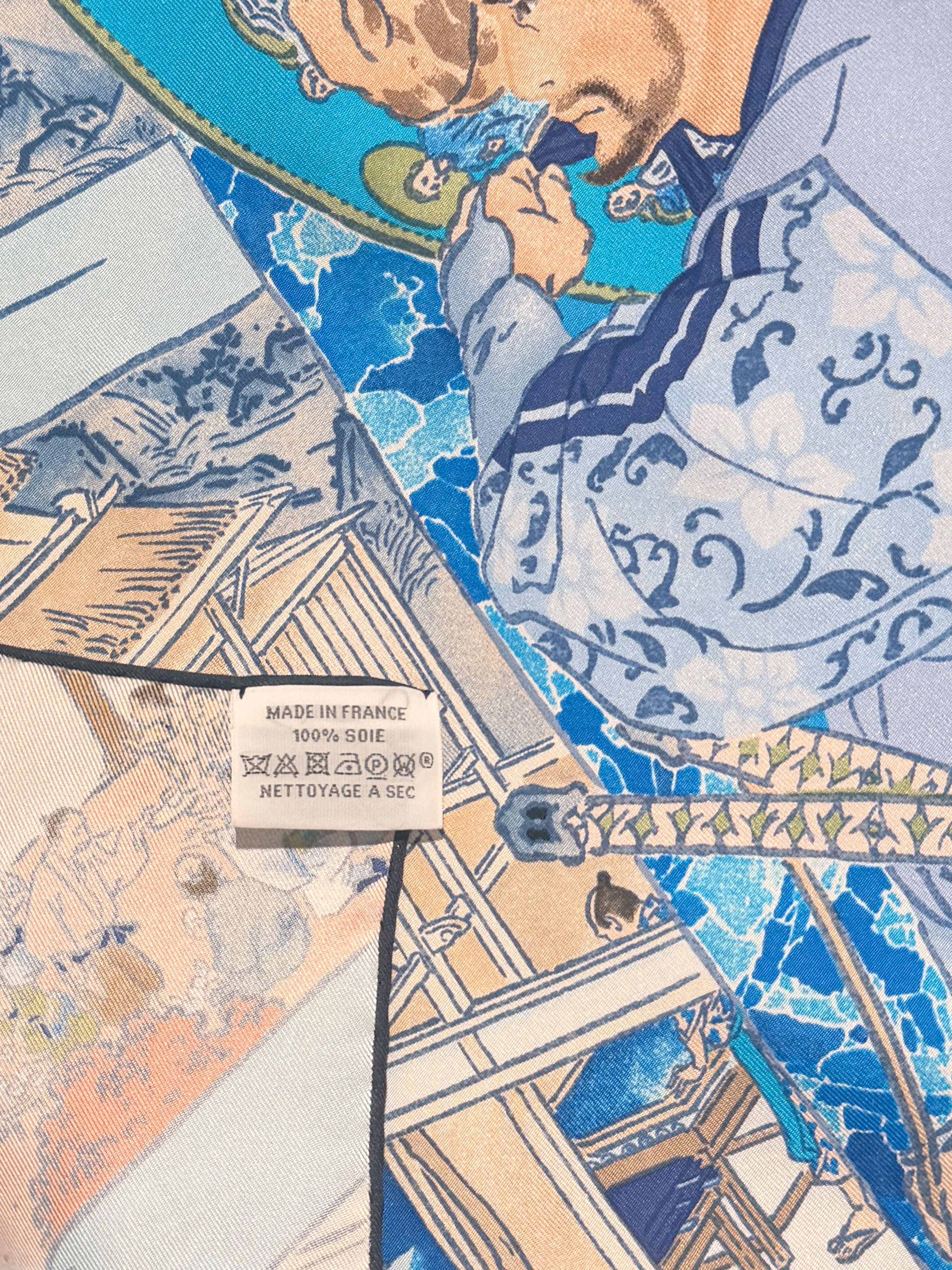 Hermes Les Artisans d'Hermes 2020 Akira Yamaguchi Scarf