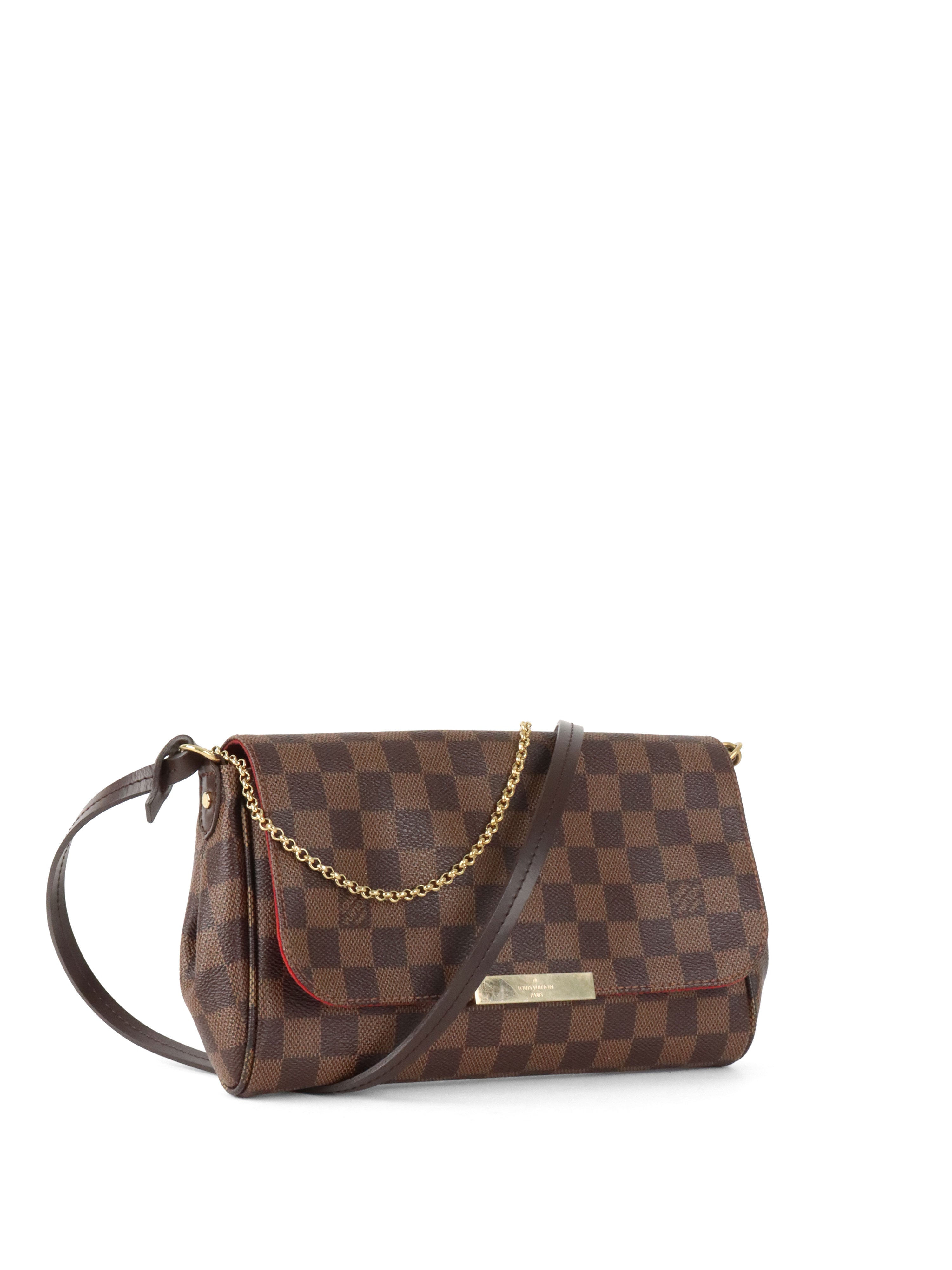 Louis Vuitton Damier Ebene Favoriite MM Bag.