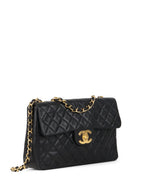 Chanel Black Vintage Jumbo Flap Bag