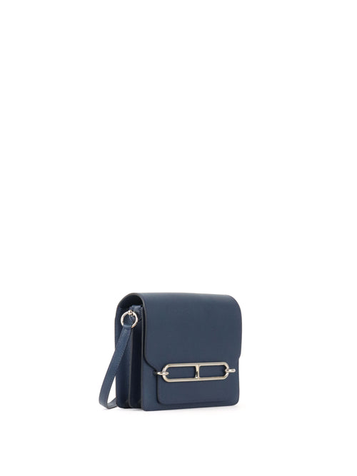 Hermes Mini Roulis 18 7L Bleu De Malte Evercolor Leather Stamp D