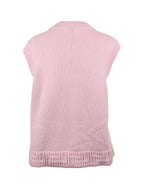 Versace Green & Pink Knit Vest.