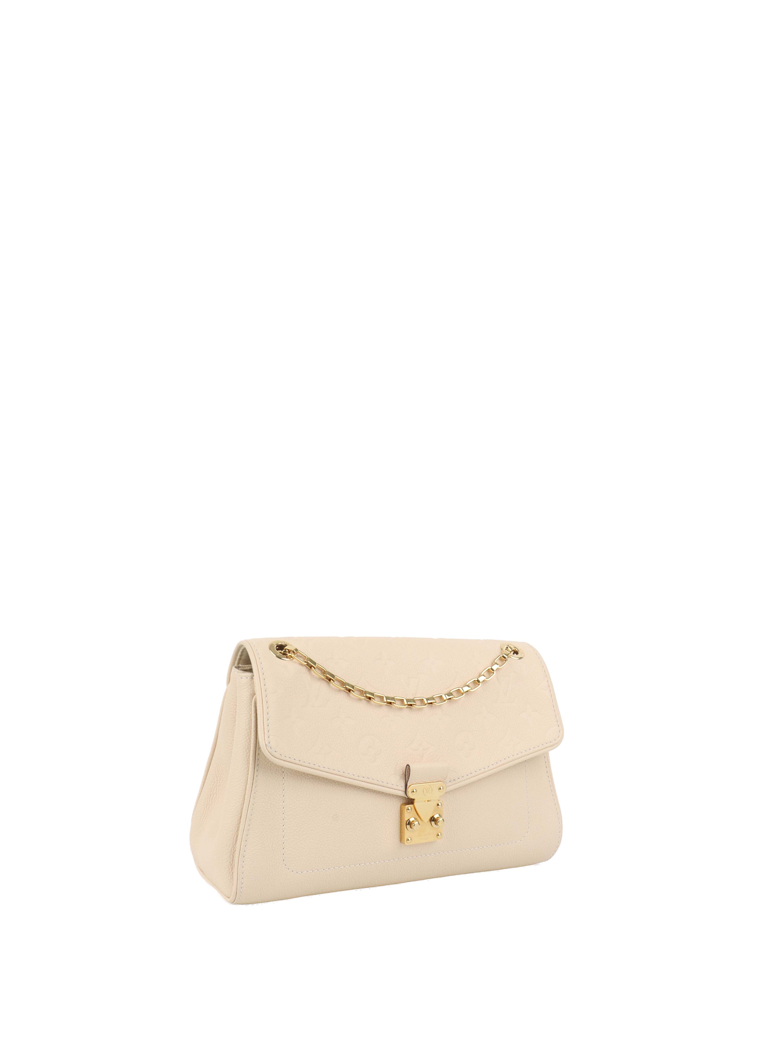 Louis Vuitton Cream Monogram Empreinte Saint Germain PM Bag.