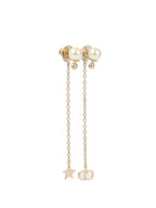 Dior Light Gold Dangle Earrings.