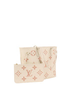 Louis Vuitton Monogram Empreinte Creme/Rose Trianon Neverfull MM