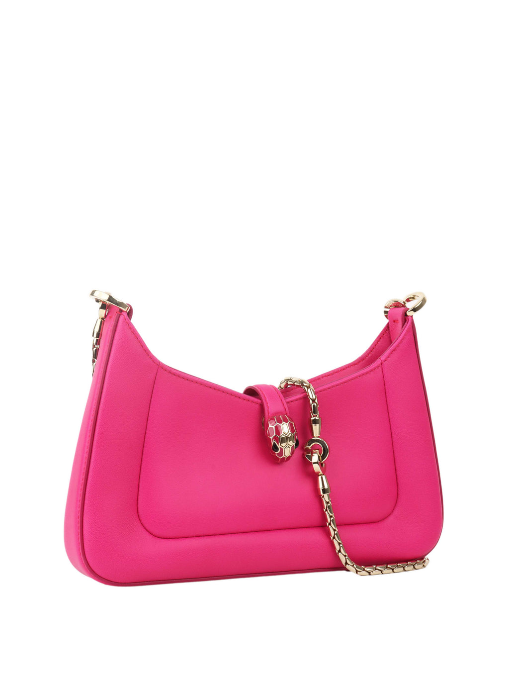 Bvlgari Hot Pink Serpenti Baia Shoulder Bag.
