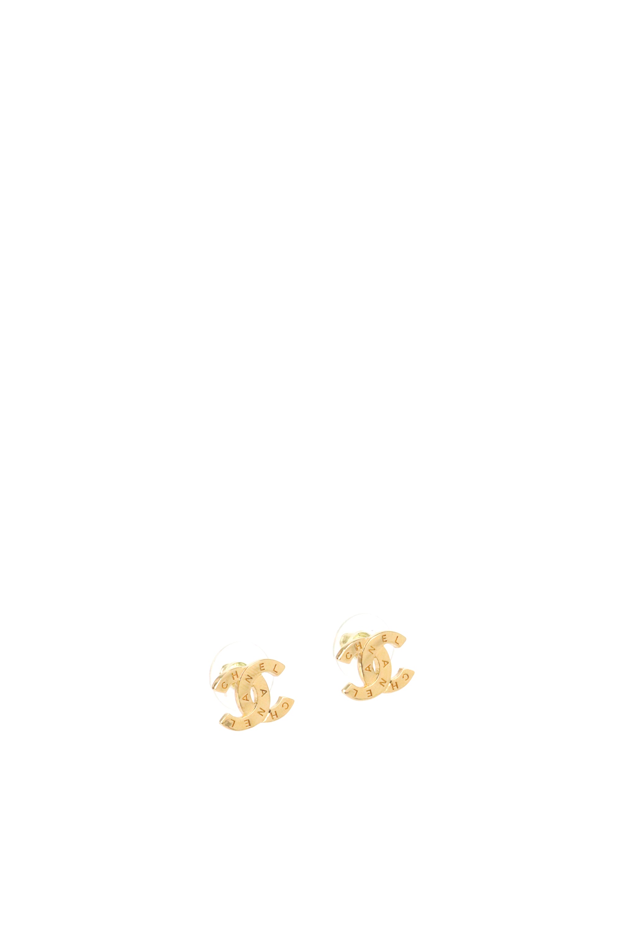 Chanel CC Gold-tone Studs Earring