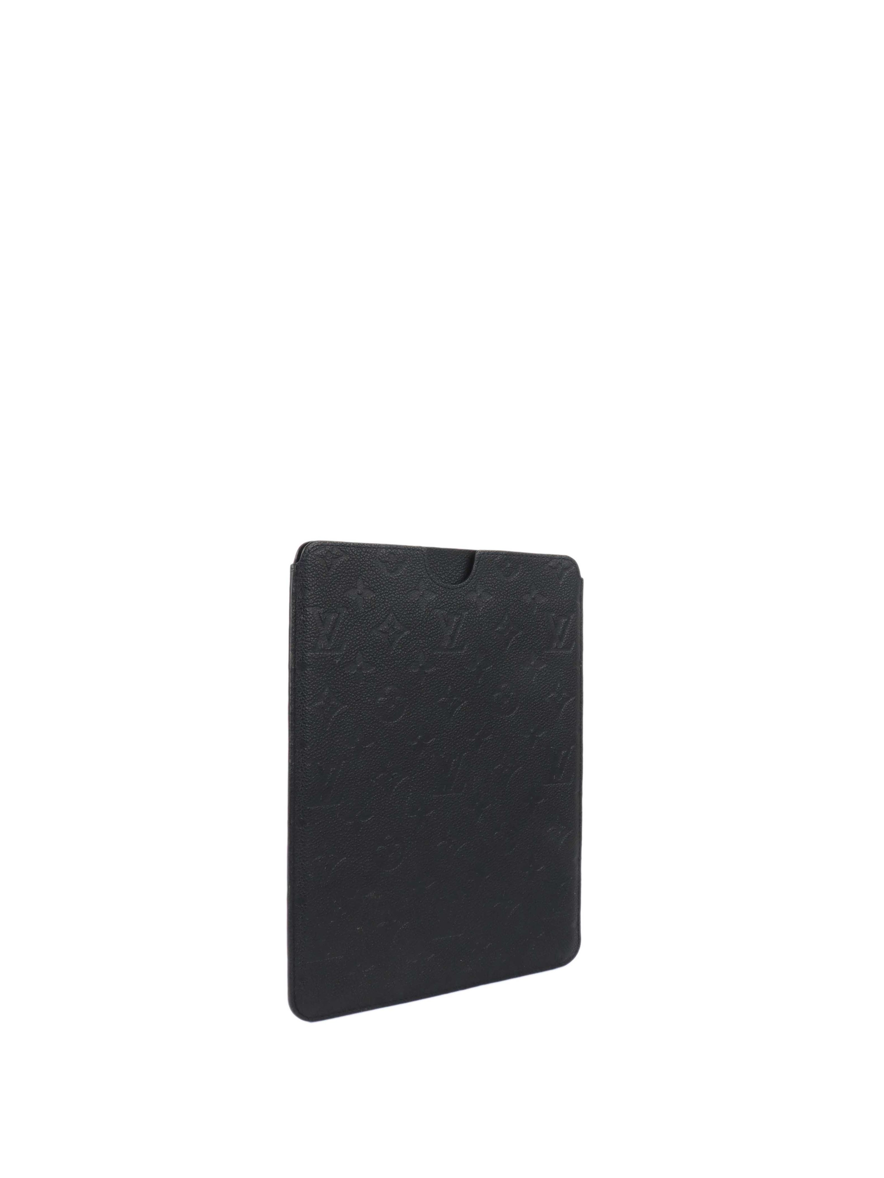 Louis Vuitton Black Monogram Empreinte iPad Case