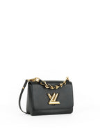 Louis Vuitton Black Epi Twist MM Chain Handle Bag