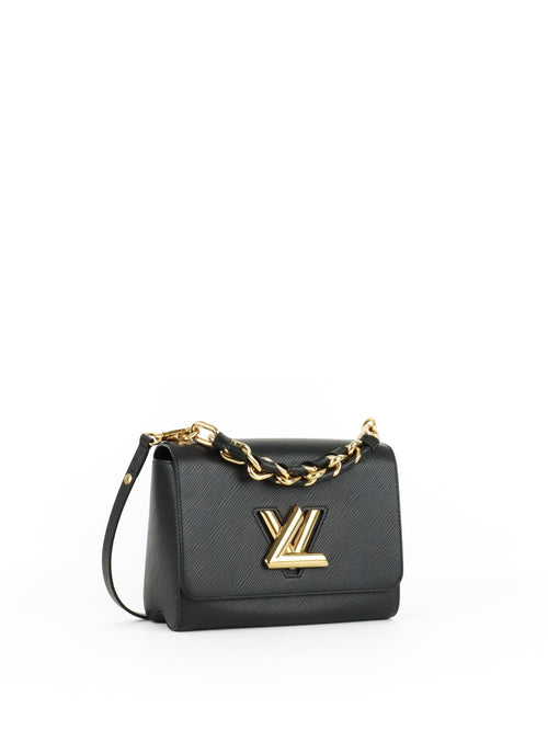 Louis Vuitton Black Epi Twist MM Chain Handle Bag