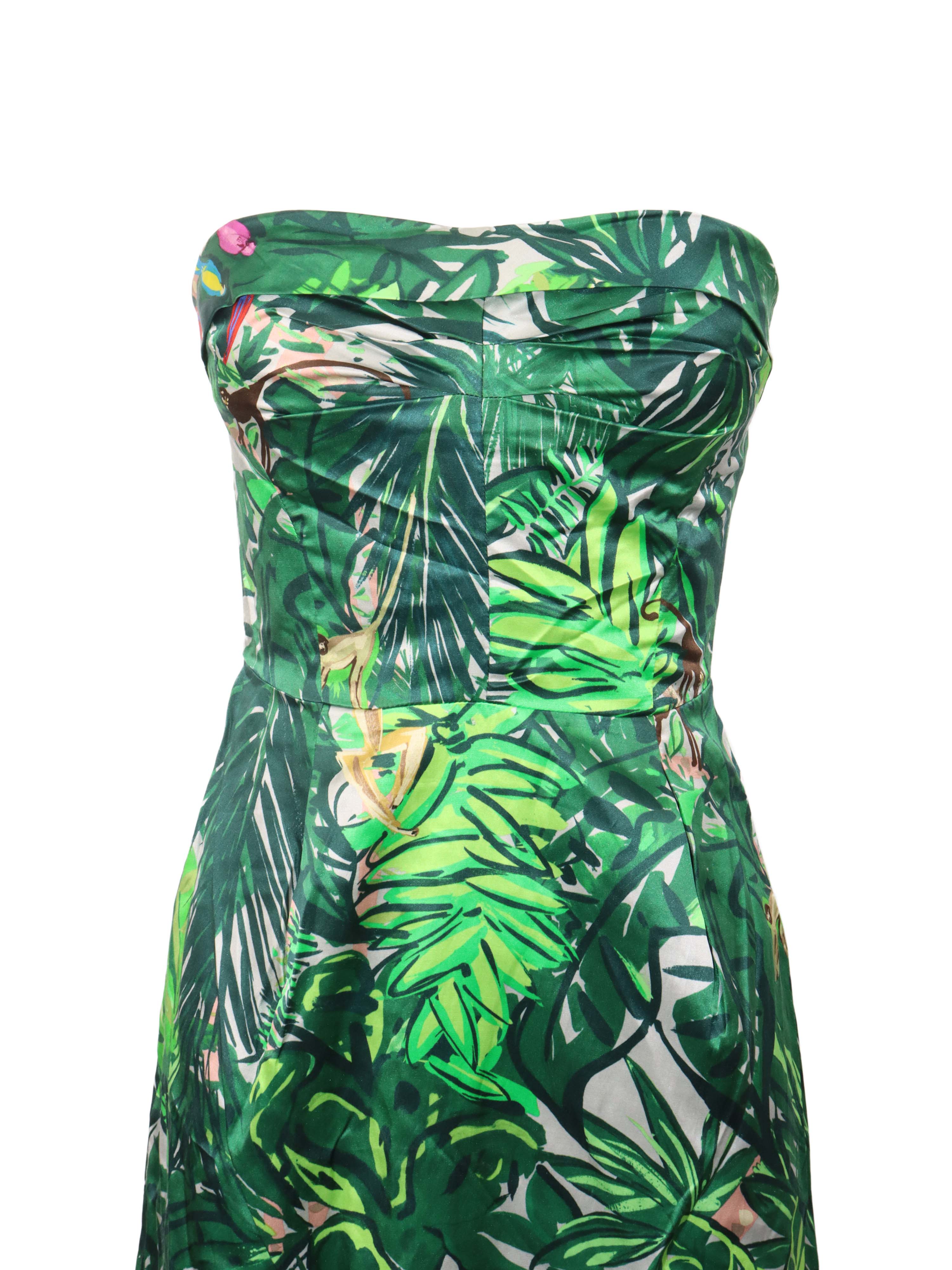 Louis Vuitton Tropical Print Off Shoulder Mini Dress. Votre Luxe Louis Vuitton Tropical Print Off Shoulder Mini Dress. Votre Luxe