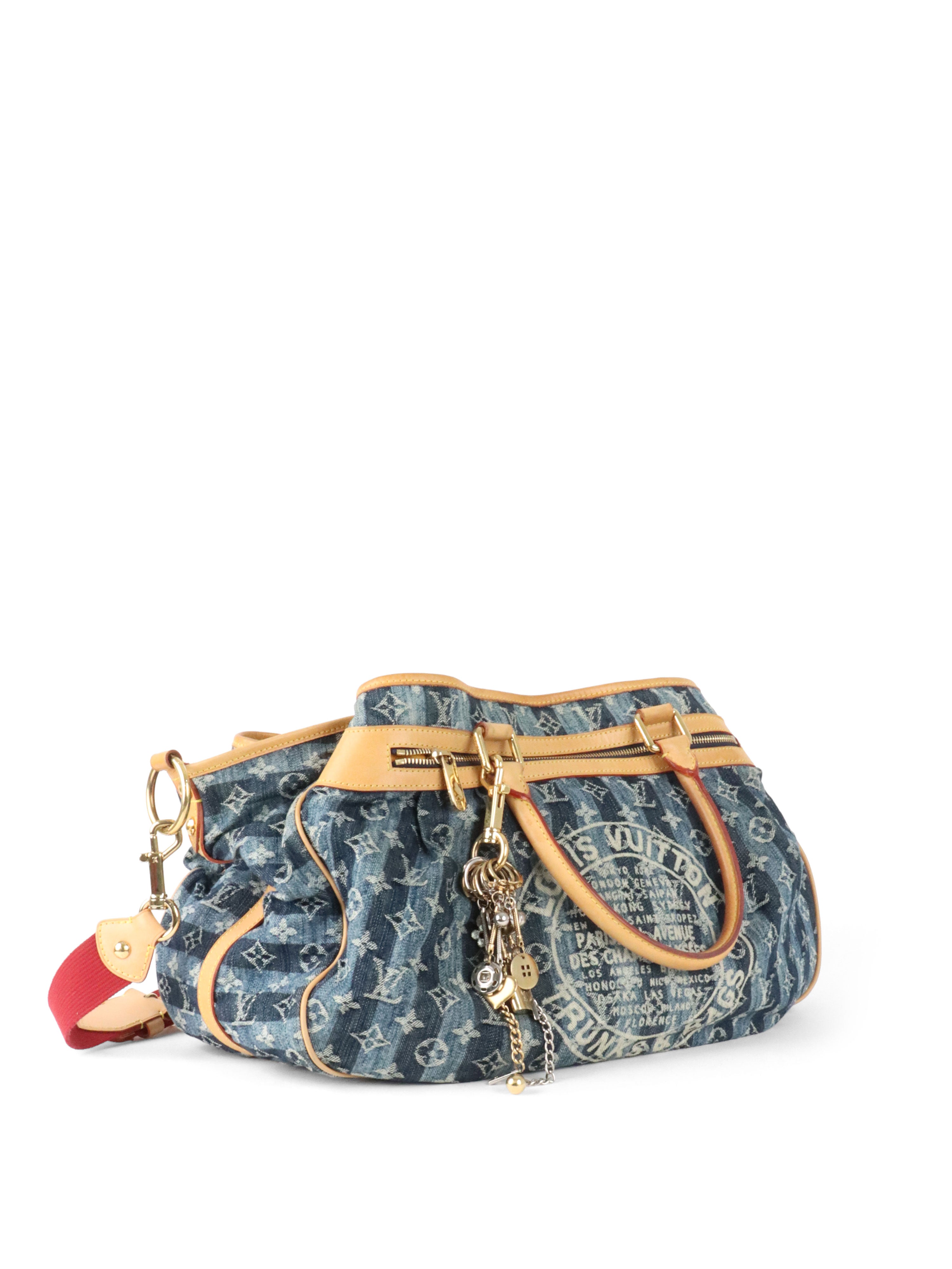 Louis Vuitton Vintage Cabas Raye 2006 Tote Bag.