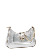 Bvlgari Metallic Silver mini Serpenti Shoulder Bag.