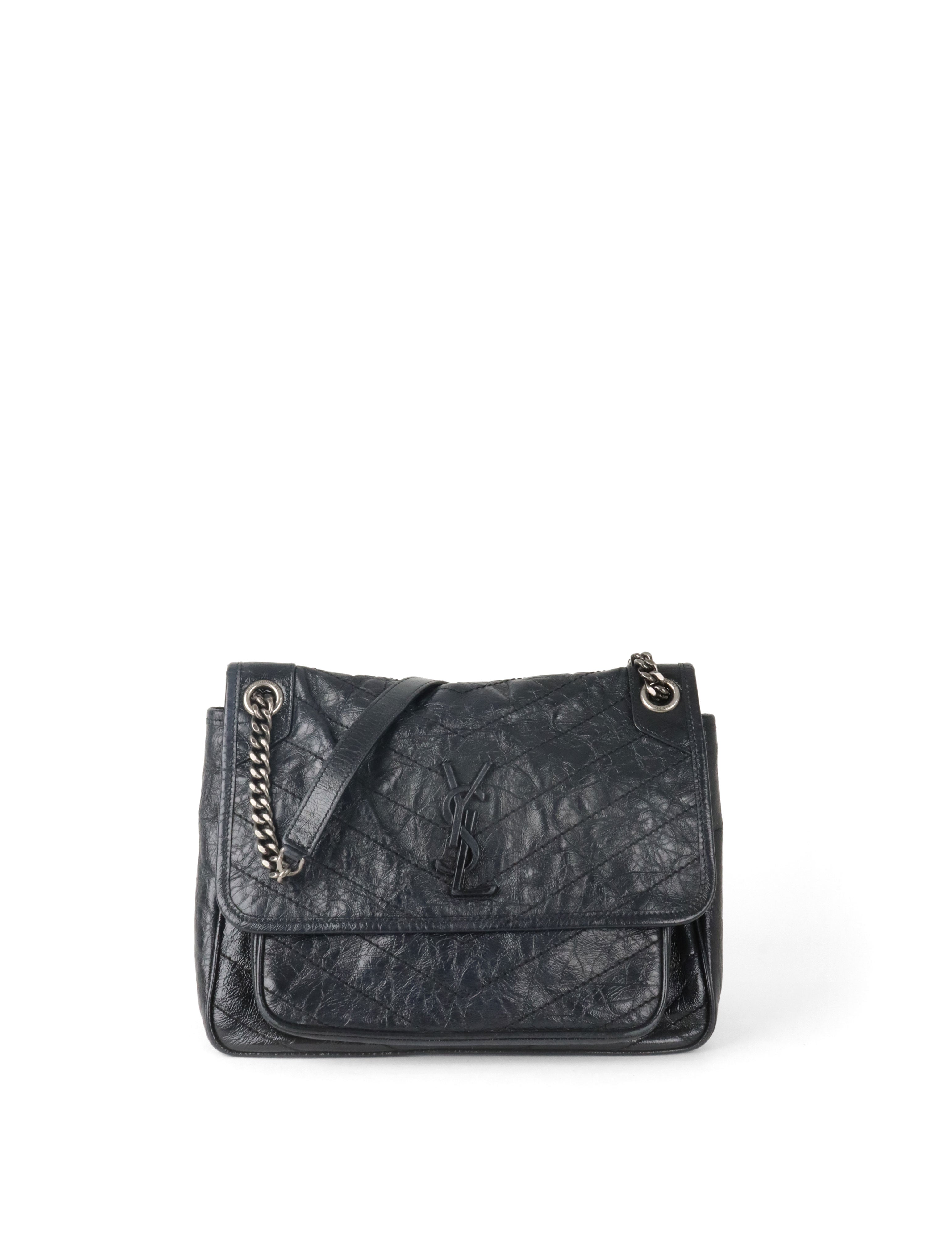 Saint Laurent Black Medium Niki Bag.