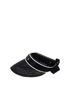 Chanel Black Sun Visor Hat L.