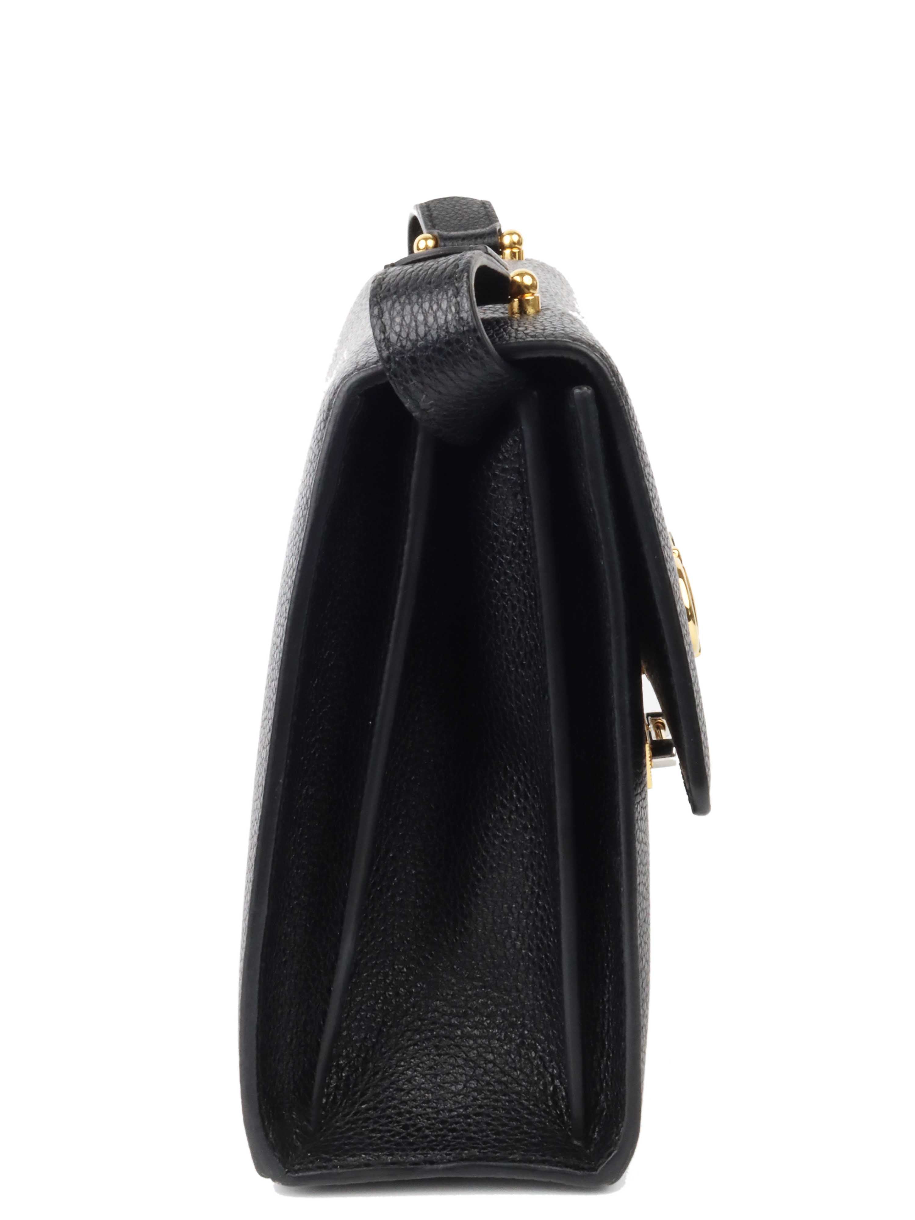 Gucci Zumi Black Shoulder Bag.