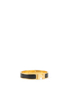 Hermes Noir Clic H Bracelet GHW