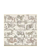 Hermes Creme/ Miel/ Kaki Carre Double Face Della Cavalleria Favolosa Scarf 90