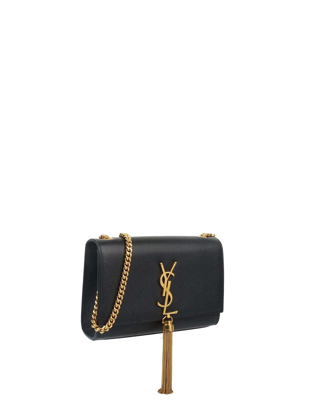 Saint Laurent Black Small Kate Tassel Shoulder Bag.