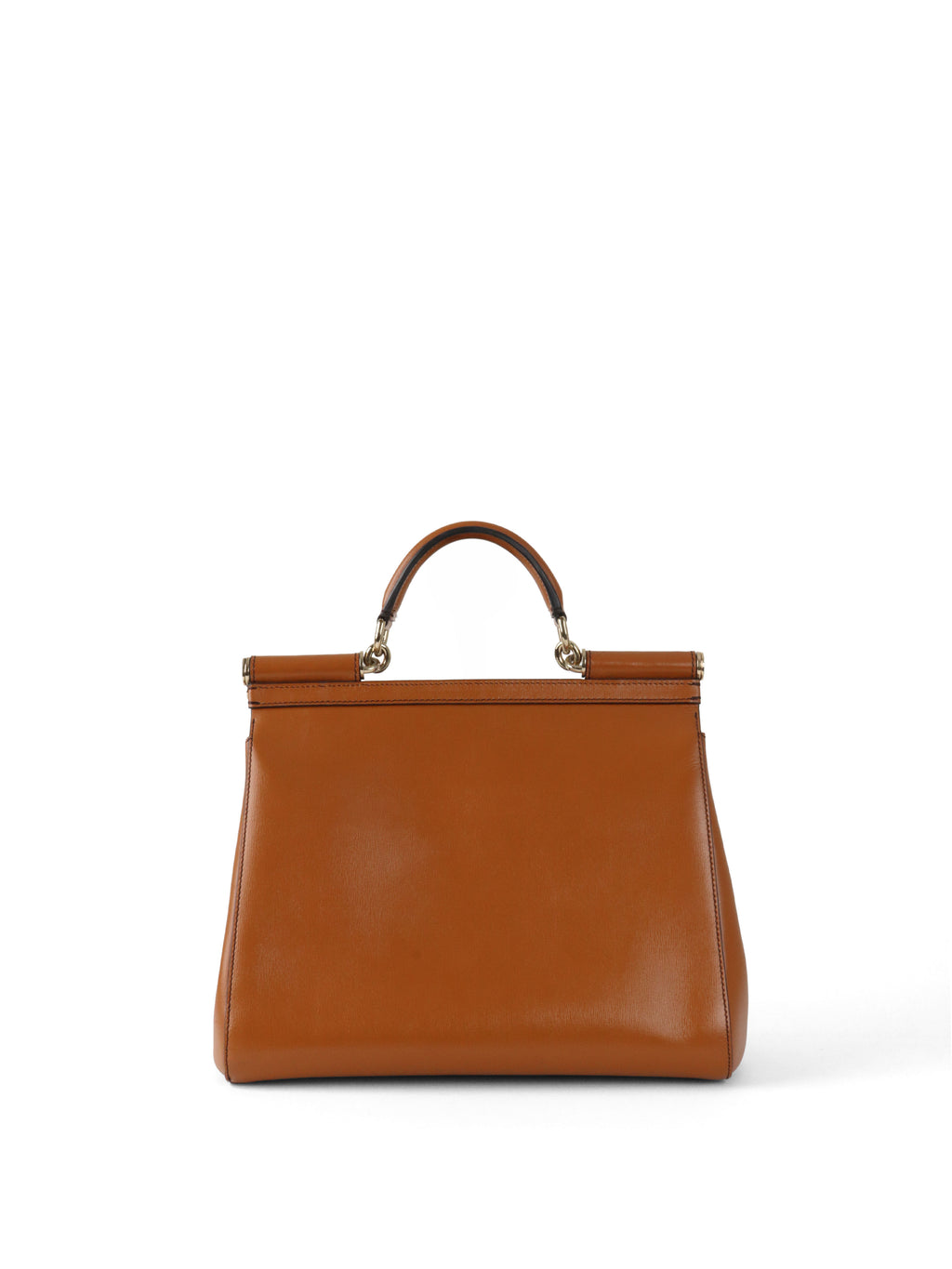 Dolce & Gabbana Caramel Brown Sicily Tote Bag.