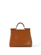 Dolce & Gabbana Caramel Brown Sicily Tote Bag.