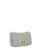 Dior Medium Stone Grey Cannage Caro Bag