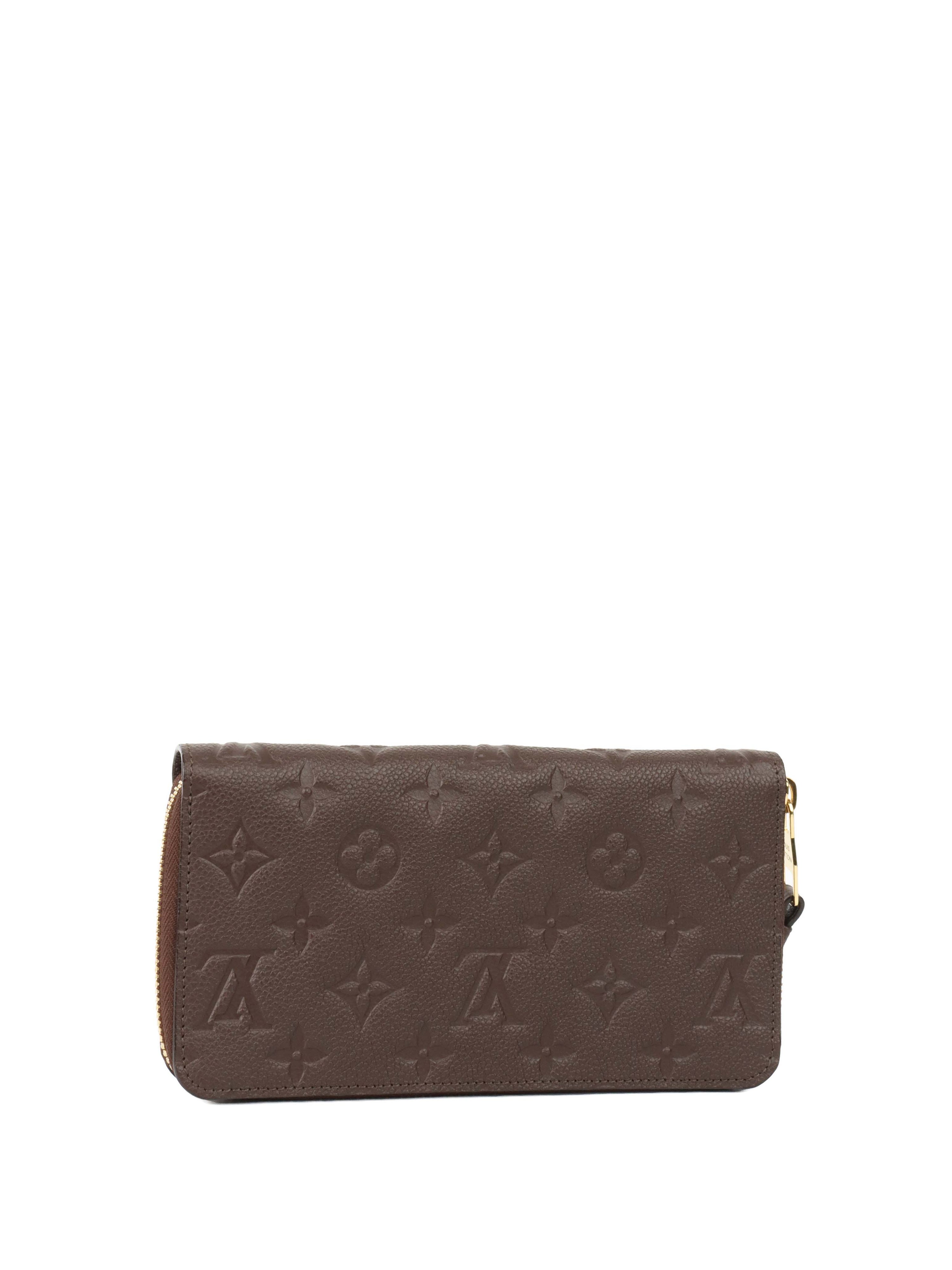 Louis Vuitton Dark Brown Zip Wallet.