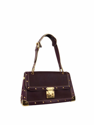 Purple Louis Vuitton Suhali L'aimable Leather Shoulder Bag