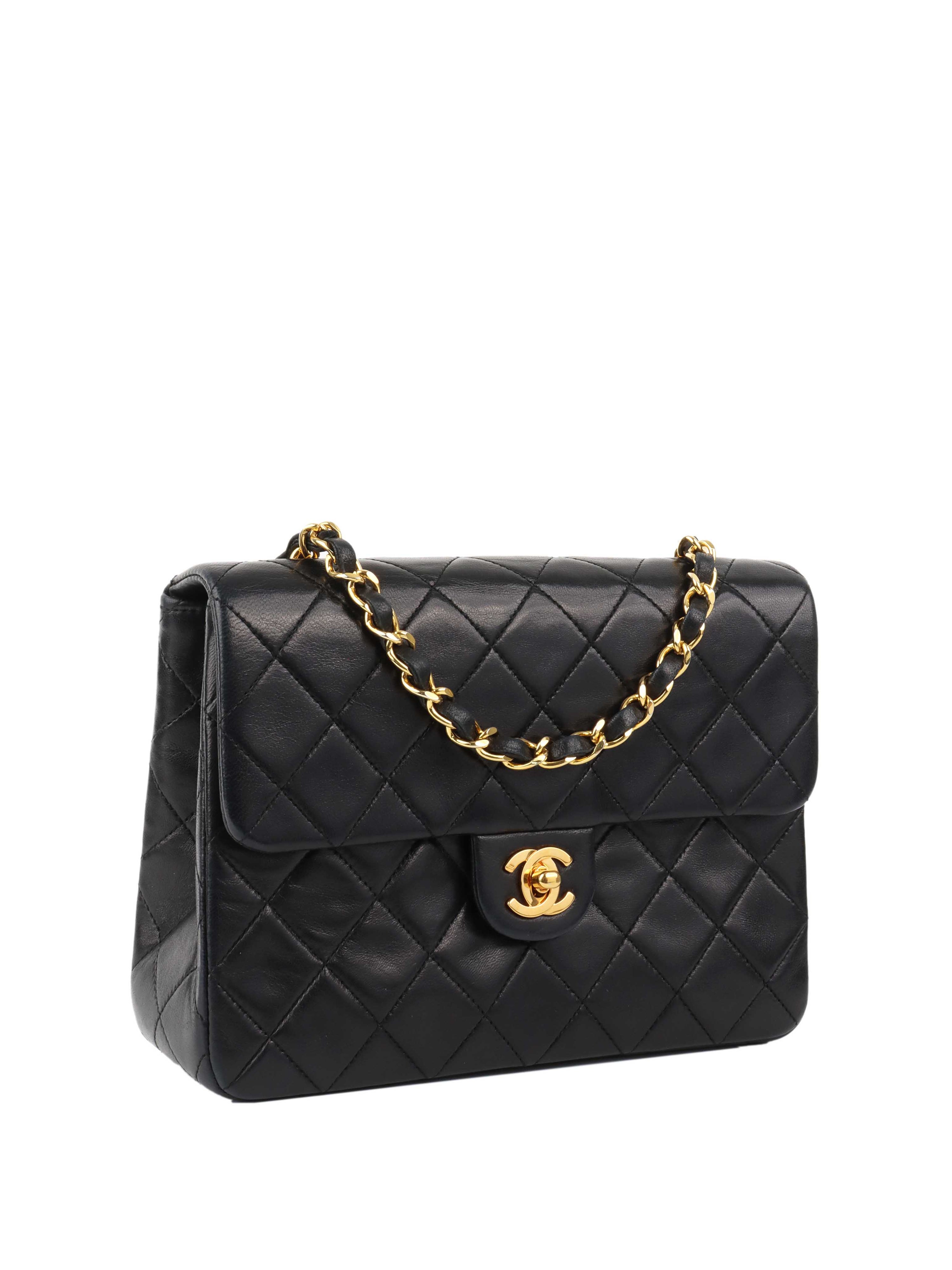 Chanel Black Vintage Lambskin Classic Flap.