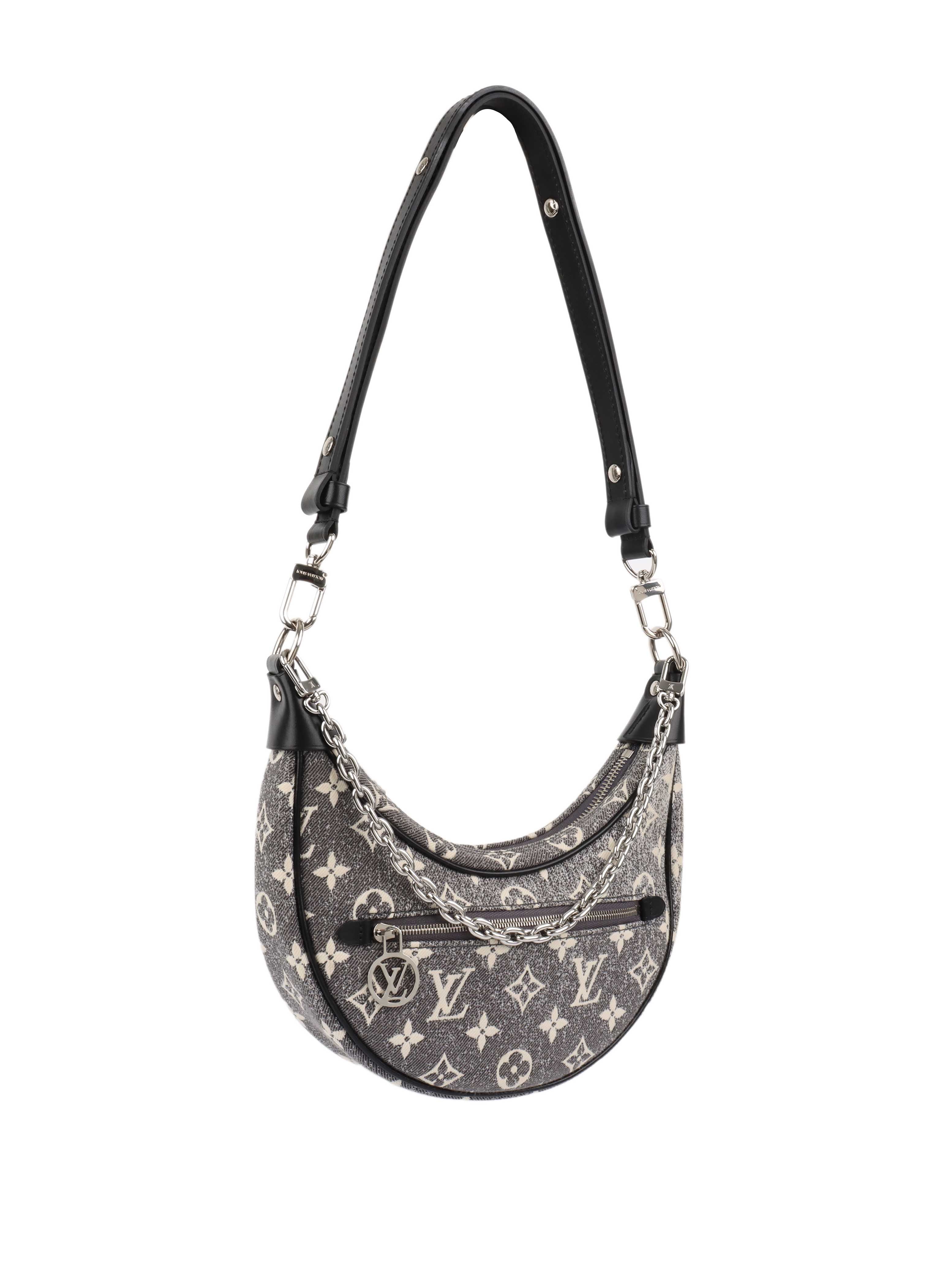 Louis Vuitton Black Denim Loop Bag.